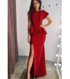 Uzun Kırmızı Elbise  b-000-120