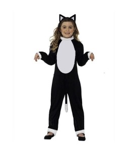 KIZ SİYAH KEDİ KOSTÜMÜ