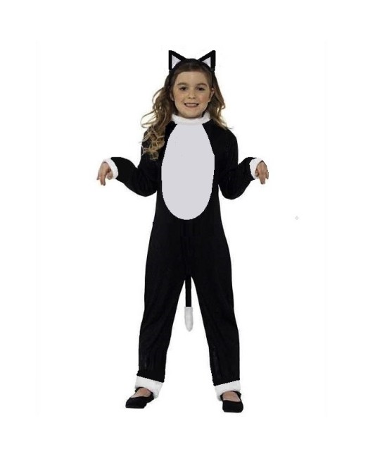 KIZ SİYAH KEDİ KOSTÜMÜ
