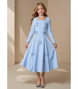 KIZ 13 YAŞ MAVİ ELBİSE